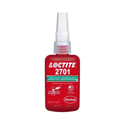 Loctite 2701 фиксатор резьбовой высокопрочный, для неактивных металлов